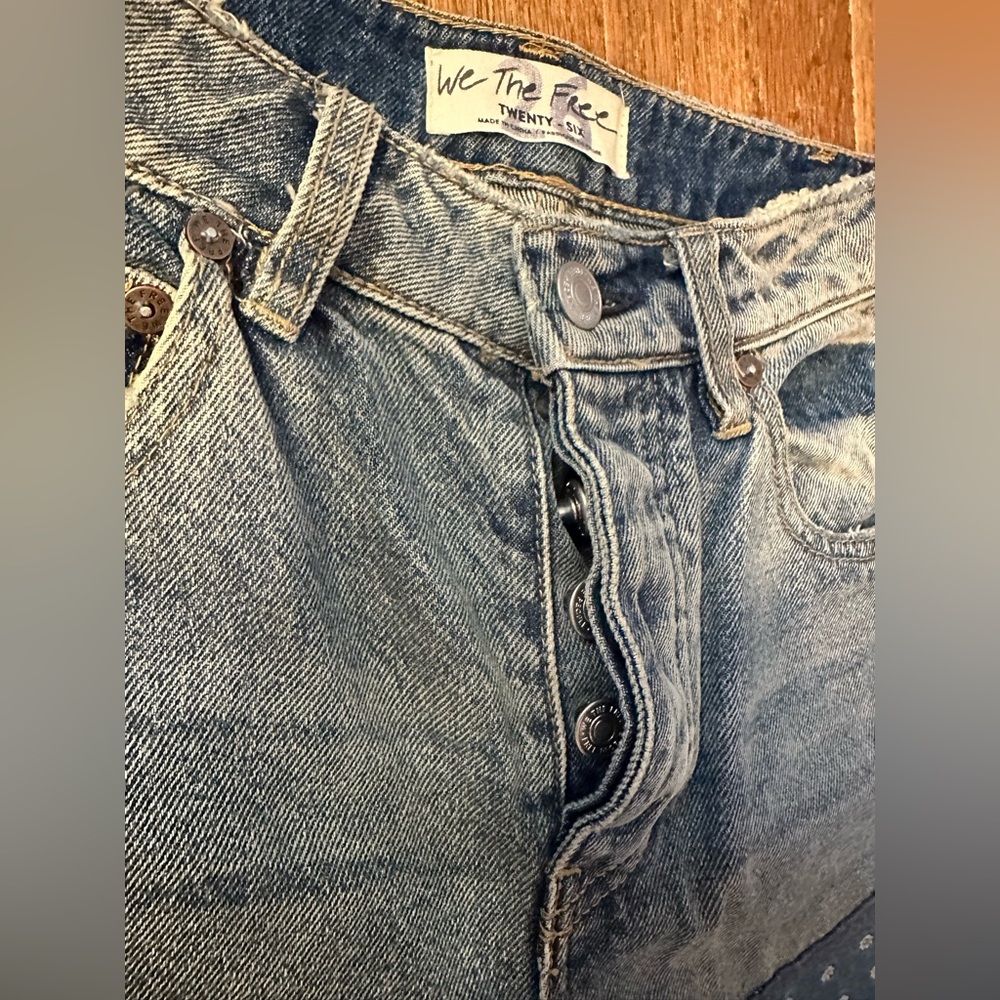 We The Free Patchwork (Free People) Patchwork Flare Jeans - Picture 12 of 16